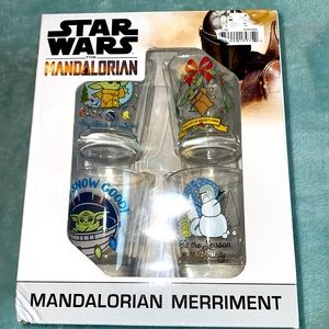 STAR WARS Mandalorian and The Child shot glasses